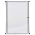 Nobo 1900847 Schaukasten (extraflacher Glaskasten, abschlie�bar, magnetische Stahlr�ckwand, 6 x A4, 785 x 40 x 812 mm)