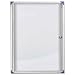 Nobo 1900847 Schaukasten (extraflacher Glaskasten, abschlie�bar, magnetische Stahlr�ckwand, 6 x A4, 785 x 40 x 812 mm)