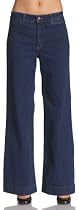 Not Your Daughter's Jeans Tummy Tuck Women's Petite Classic Denim Wide Leg Retro Trouser Jean