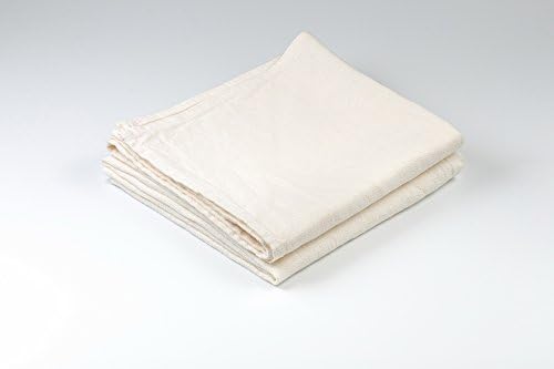 BLESS LINEN Stonewashed Pure Linen Hand Kitchen Towel, 16 x 30 Inches, Set of 2, White