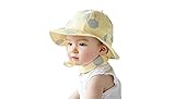 LAZA ベビー ハット 帽子 紫外線　uvカット uvカット 男女共用 つば付き　 (黄色)