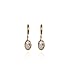 Yazilind Charming Simple Design 14K Gold Filled Inlay Round Clear Cubic Zirconia Dangle Drop Earrings