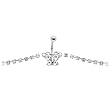 Clear Glitzy Gem Butterfly Belly Chain
