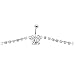 Clear Glitzy Gem Butterfly Belly Chain