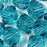 (48) 4mm INDICOLITE SWAROVSKI® 5301 Crystal Beads