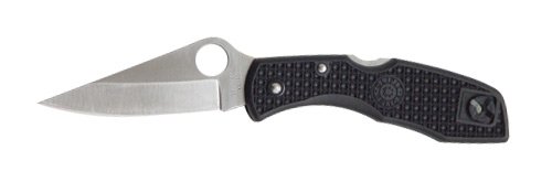 New Spyderco Delica Folding Knife Stainless Plain Spear Point/Oval Thumb Hole Lock Blade C11pbk