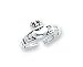 Sterling Silver Antiqued Claddagh Toe Ring