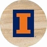 Set of four Illinois University Coasters - Style tsuil
