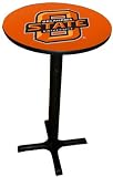 Oklahoma State Cowboys Pub Table with Black Commercial Base