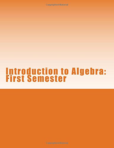 introduction to algebra first semester