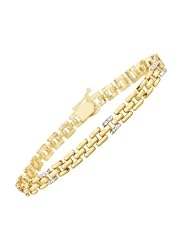 0.14 Cts Diamond Bracelet in 14K Yellow Gold