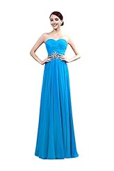 Strapless Sweetheart Empire   Waistline Chiffon/Polyester Lace Crystal Fitted Beaded Sleeveless Evening Dress/Prom Dress/Wedding Dress  With a Sash 
