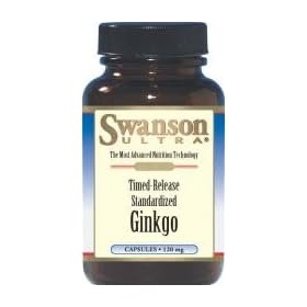 Swanson Ultra Time Released standardised Ginkgo (120mg Time Release 100 Capsules)