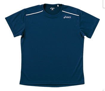 アシックス ランニング Tシャツ XTB305 ネイビー ユニセックス