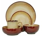 Sango Nova Brown Stoneware Dinnerware Set 40 Piece