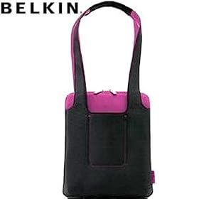 Pitch Black/fuchsia Netbook Womens Tote 10.2IN