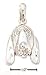 Sterling Silver Diamond Cut Hound Dog Face Charm