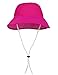 Tuga Girls Reversible Bucket Sun Hat (UPF 50+), Carmine, Medium