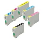 6 Pack Epson Ink Cartridges for Epson Stylus Photo 1400 (T079- BK, C, M, Y, LC, LM)