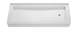 DreamLine SHTR-1130602-00 Amazon 30x60 Right Hand Drain Threshold Shower Tray, White