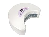 USpicy CRESCENT USND-1801 18W LED Nail Polish Dryer / Lamp / Light for Curing Gelish & LED Gels(White), Upgraded with Digital Countdown Timer 30s-90s, SPA Equipment