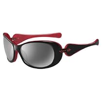 Oakley Dangerous Sunglasses Black & Red Frame / Polarised Grey Lens (12-973)