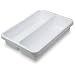 TrippNT 50159 White Polystyrene Plastic Drawer Organizer, 2 Pocket, 14" Width x 3" H x 10" Depth, For Light Duty Cart