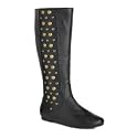Red Herring - Black studded riding boots