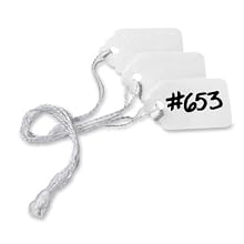 Avery White Marking Tags, Strung, 1.5 x 0.3-Inches, Pack of 1000 (12205)