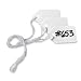 Avery White Marking Tags, Strung, 1.5 x 0.3-Inches, Pack of 1000 (12205)