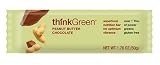 thinkGreen Bars, Peanut Butter Chocolate Bar, 1.76-Ounce Bar (Pack of 15)