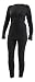 Ultrasport Womens Functional Thermal Underwear Set - M, Black