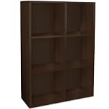 Way Basics zBoard Tribeca Eco Modern 3-Shelf Bookcase, Espresso Wood Grain