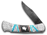 BUCK 110 Folding Hunter Yellowhorse Native Steel Lone Star 1/1 Pocket Knife Knives