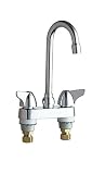 Chicago Faucets 1895-ABCP Deck Mounted 4-Inch Centerset Faucet, Chrome
