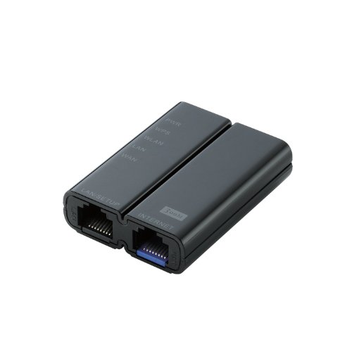 Logitec 無線LANルータ mobileRouter 300Mbps コンパクト ブラック LAN-W300N/RSB