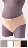 4 pack solid fabric maternity hi cut panty