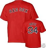 DAVID ORTIZ Boston Red Sox (100% Cotton) ADULT T-SHIRT with Name & Number