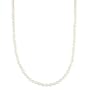 14k Yellow Gold 5.5-6mm White Freshwater Cultured AA Quality Pearl Necklace, 60"