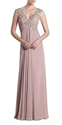 Plus Size A-line Sleeveless Empire   Waistline Gathered Ruched Lace Chiffon Mother-of-the-Bride Dress/Prom Dress  with a Brush/Sweep Train 
