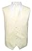 Men's CREAM Dress Vest and NeckTie Set for Suit or Tuxedo