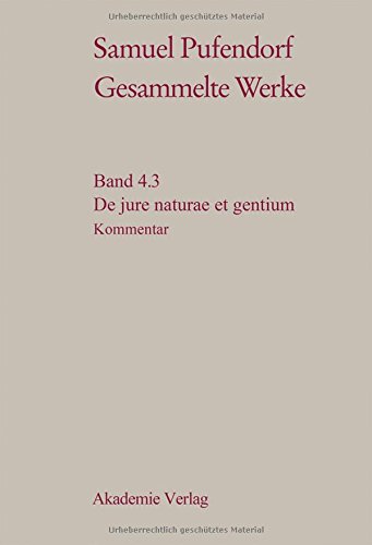 De Jure Naturae Et Gentium: Materialien Und Kommentar (German Edition)