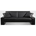 Black Faux Leather Supra Sofa Bed