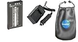 Digital Replacement Battery PLUS Mini Battery Travel Charger for Specific Digital Camera and Camcorder Models / Compatible with Kyocera BP-780S, Kyocera (Yashica) Finecam SL300R, SL400R, CONTAX SL300RT, Finecam M400R, SL300R, SL400R Charges with Intelligent Charge Technology - Includes Car Adapter and Leatherette Camera / Lens Accessories Pouch