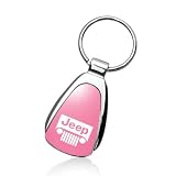 Jeep Grille Pink Tear Drop Key Chain