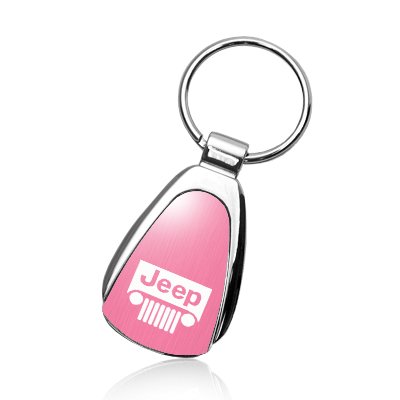 Cheap Jeep Grille Pink Tear Drop Key Chain