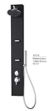 IMAGE OF BATHTECH Shower Panel Tower System with 2 Massage Jets (Black Color, Model A016)