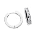 14k White Hinged 0.42 Ct Diamond Earrings