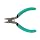 Xcelite S424NJS Diagonal Relieved Head Cutter, Flush Jaw, 4" Length, 5/8 Jaw Length, Green Cushion Grip Handle