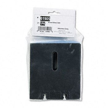 ADVANTUS Refill Sleeves For Media Filer 50/Pack Heat-Resistant Polypropylene Construction